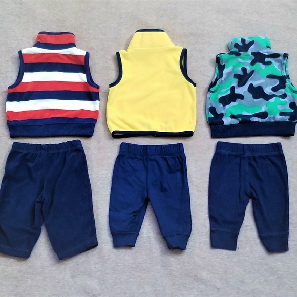 3m Baby Boy 6 Piece Lot Top Bottoms Carter's - Picture 2 of 4